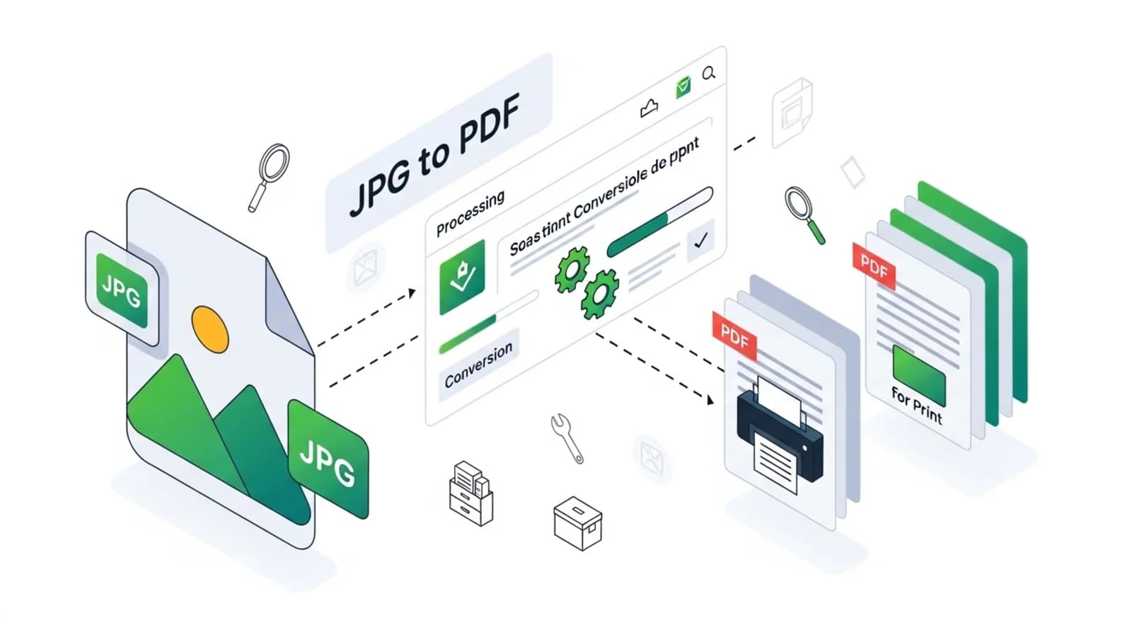 How to convert JPG to PDF for printing