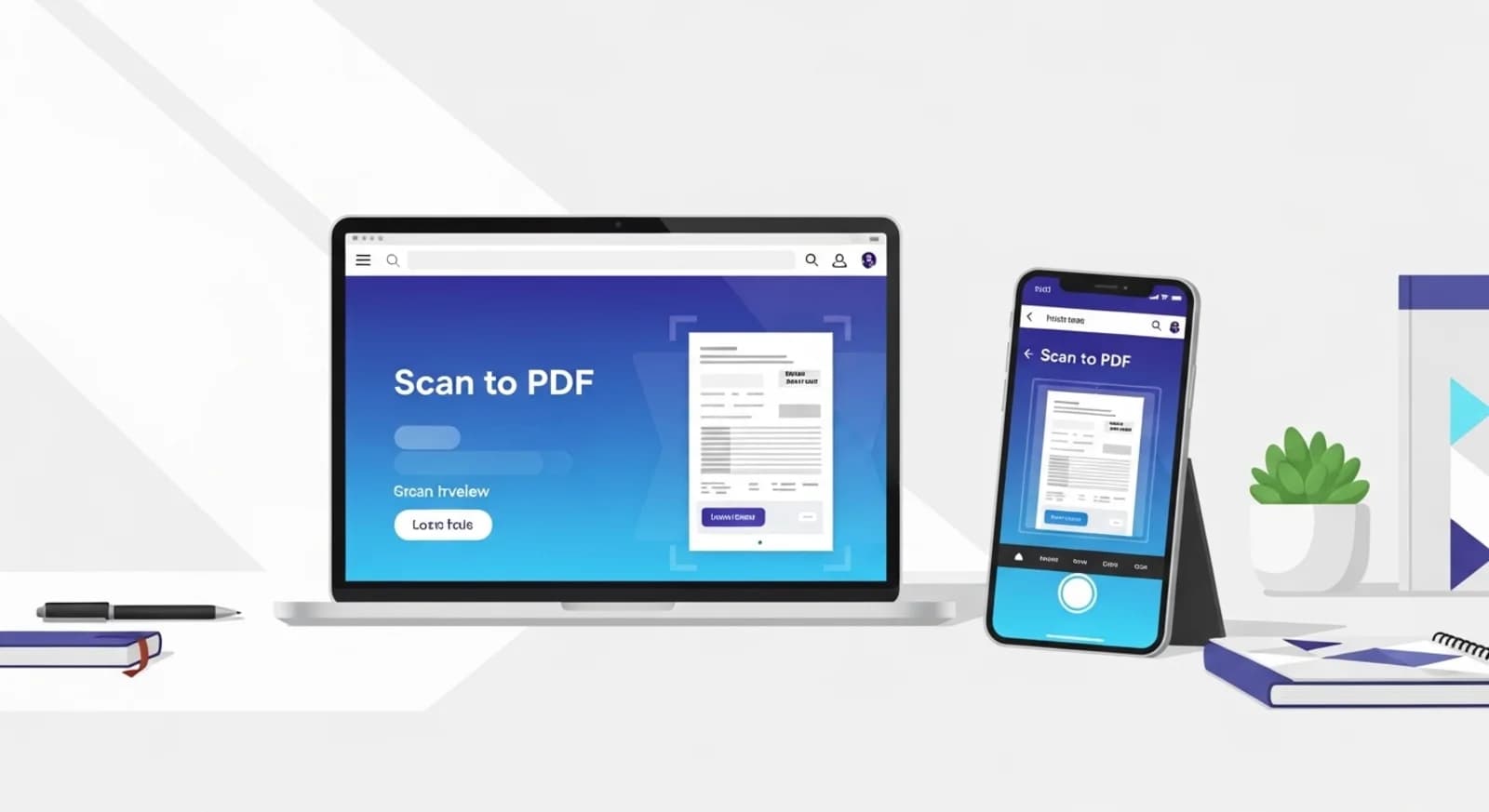 How to scan invoices to PDF