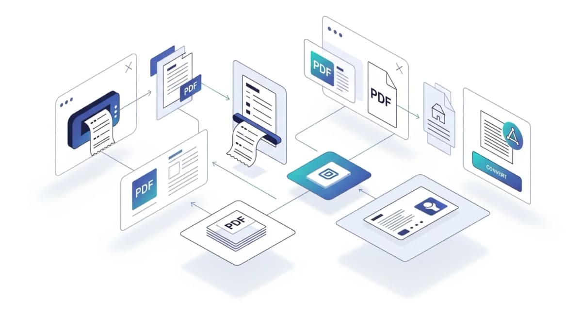 How to scan receipts to PDF