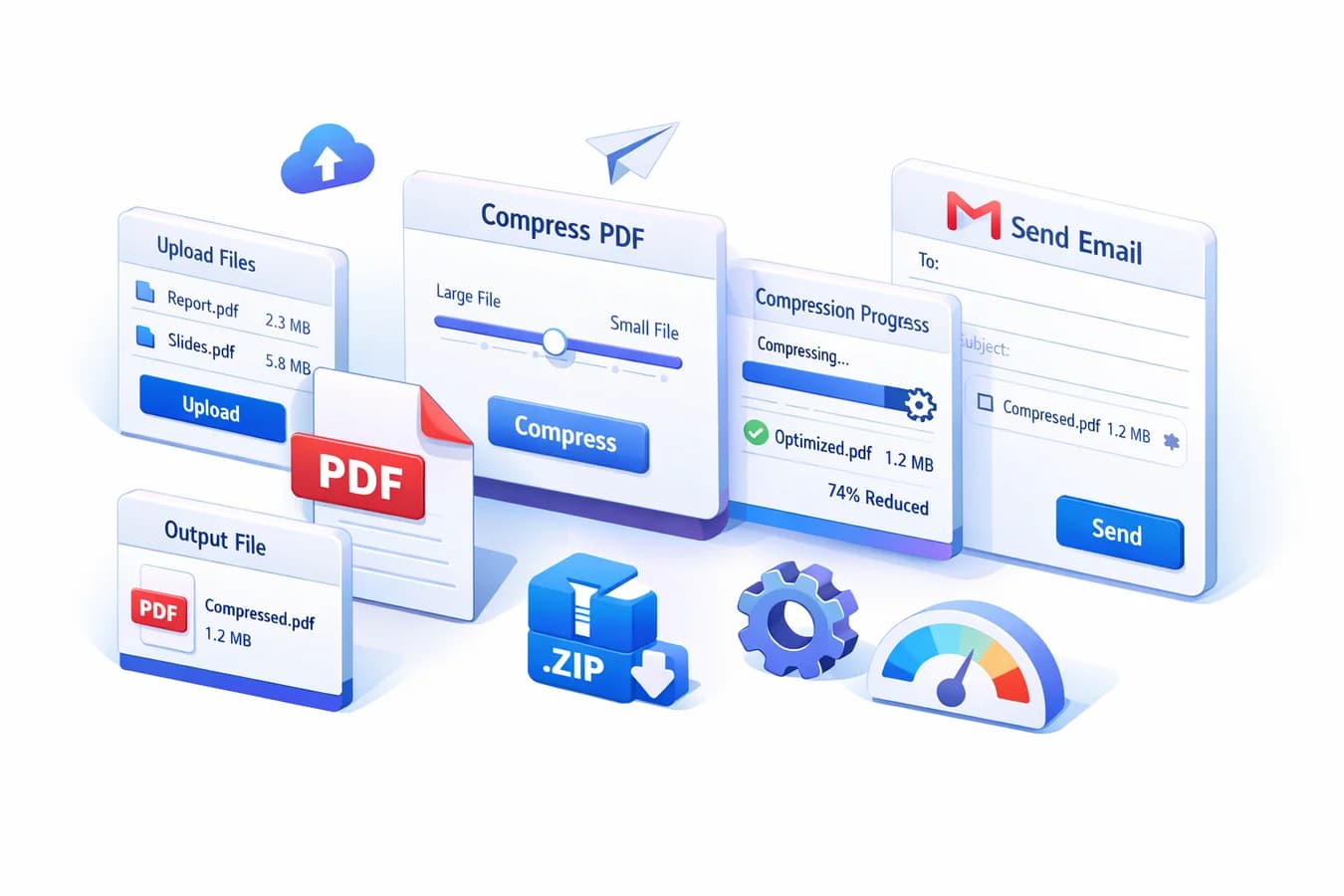 Jak komprimovat PDF pro Gmail