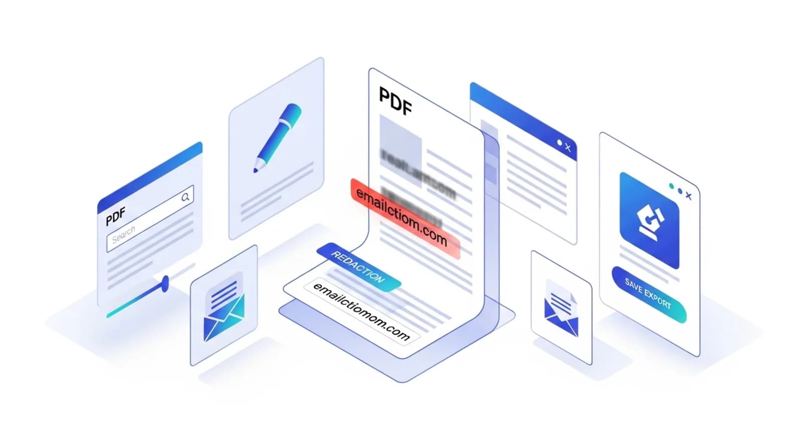 How to redact email addresses from a PDF