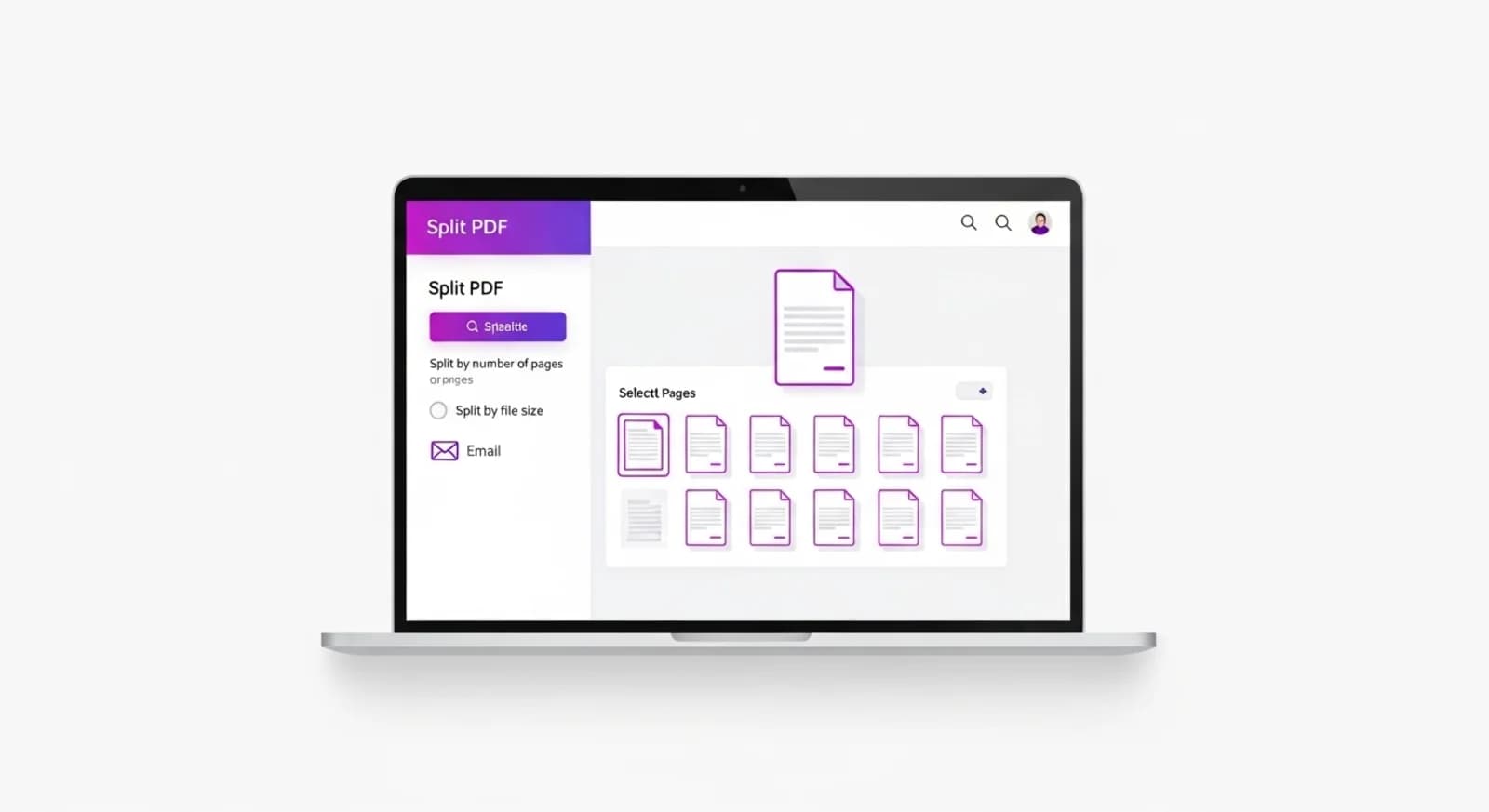 Een PDF splitsen voor e-mail